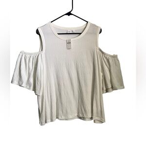 GAP COLD SHOULDER SHORT SLEEVE TOP
